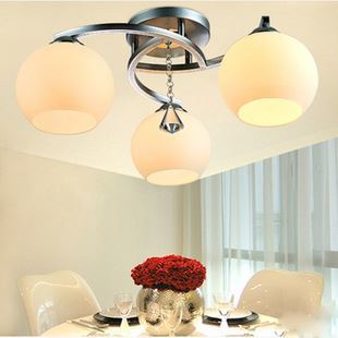 燈飾新品速遞 BT303-3奶白吸頂燈，簡約大氣點亮現代家居